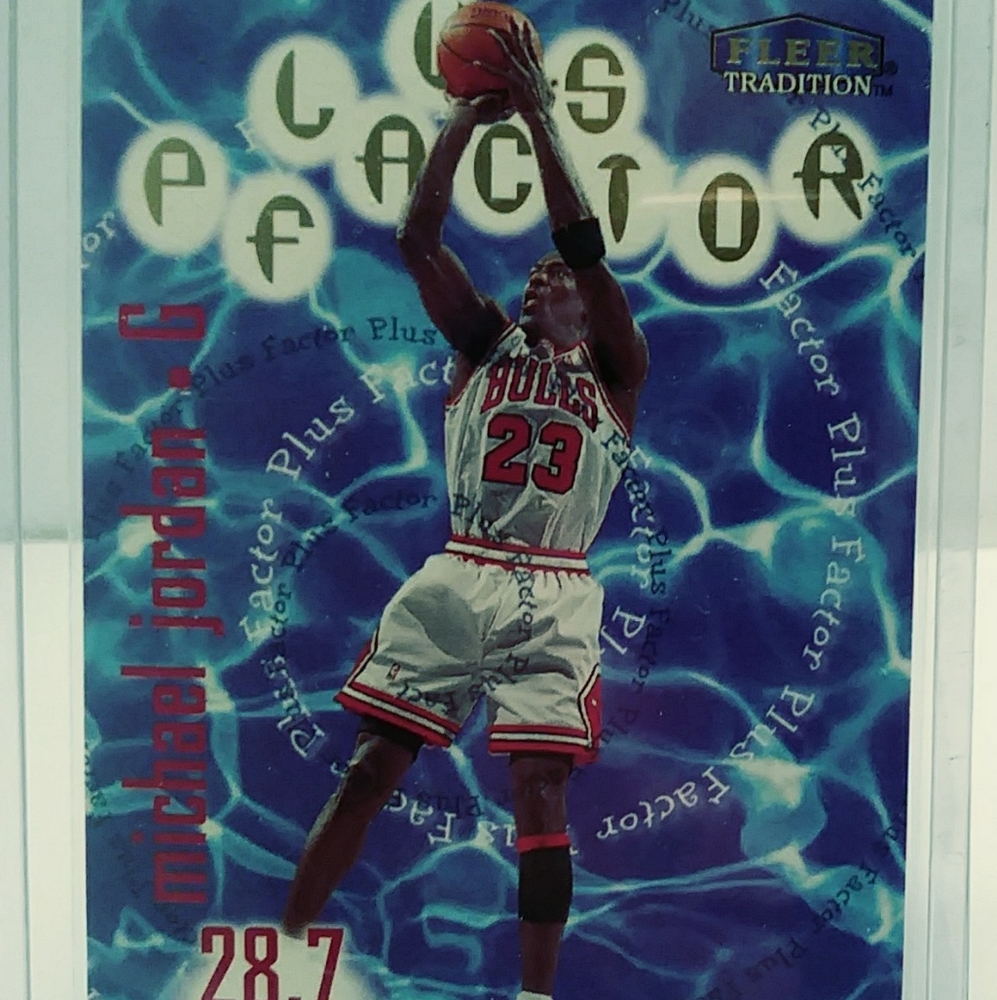 MICHAEL JORDAN 1998 FLEER TRADITION PLUS FACTOR BU
